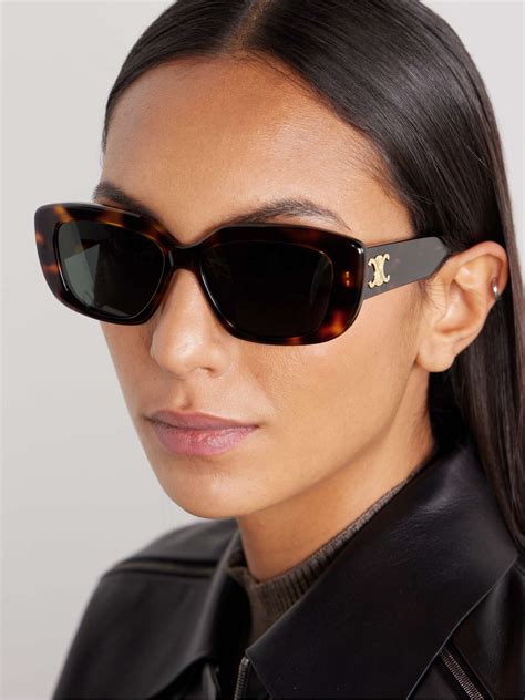 celine triomphe sunglasses size|TRIOMPHE 01 SUNGLASSES IN ACETATE .